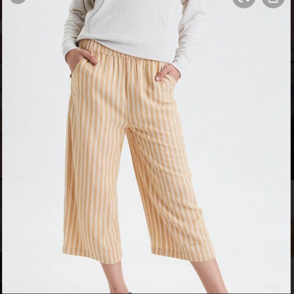 AE smocked wide leg culotte